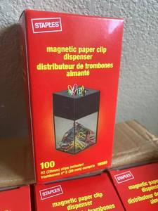 Magnetic Clip Dispenser and Clips