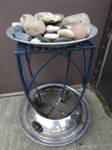 Plant Stand, Tray Stones & Fossils