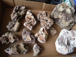 Holey Rocks with Crystals