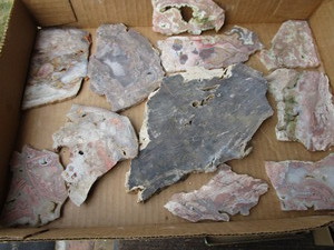 Slabs, Pink Crazy Lace
