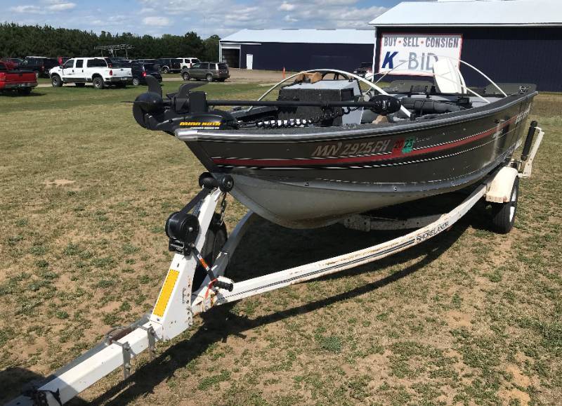 1989 Alumacraft 1610 Boat w Trailer