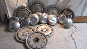 A variety of hub caps