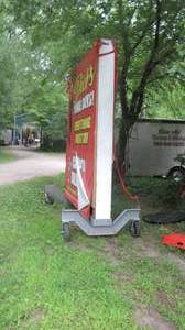 Huge Outdoor Sign on Wheels