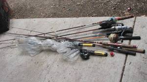 Big Lot of Fishing Poles
