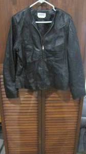 Faux Leather Jacket Size Large