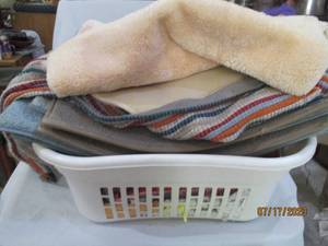 Basket full of rugs