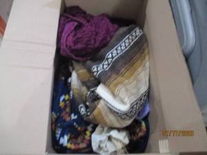 Box full of blankets