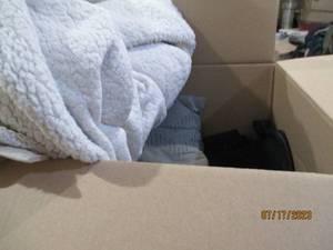 Box full of blankets