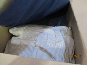 Box of assorted bedding