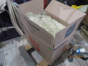 Box of bedding and sheets