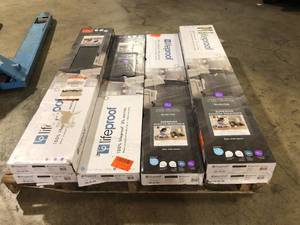 6 Boxes of Lifeproof Brooks Oak 12 MIL x 8.7 in. W x 48 in. L Click Lock Waterproof Luxury Vinyl Plank Flooring (20.1 sqftcase)  Customer Returns See Pictures