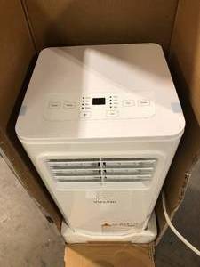 Vissani 5,000 BTU 115-Volt Portable Air Conditioner with Dehumidifier Mode and Remote in White  Customer Returns See Pictures