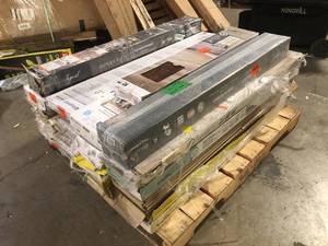 Pallet of Mixed Assorted Lighting and ceiling fans Various Models and Conditions   Customer Returns See Pictures