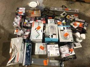 Lot of Mixed Assorted Lighting  Various Models and Conditions   Customer Returns See Pictures