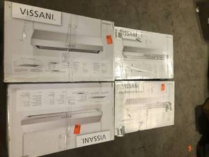 Lot of Assorted Vissani Range Hoods Various Models and Conditions  Customer Returns See Pictures