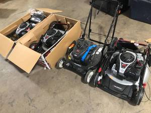 Lot of Assorted Lawn Mowers Various Models and Conditions Customer Returns See Pictures