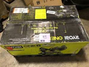Ryobi  10 in. 18V  Sliding Compound Miter Saw with LED Customer Returns See Pictures