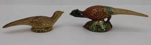 lot 1 image: Rosemeade Pheasant Salt & Pepper Shakers