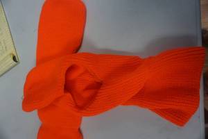 lot 114 image: 2 - Full Face Cover Blaze Orange Stocking Caps