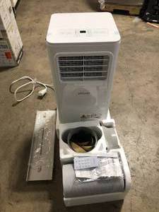 Vissani 5,000 BTU 115-Volt Portable Air Conditioner with Dehumidifier Mode and Remote in White  Customer Returns See Pictures