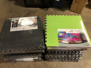 14  Pack of Thick Foam  Flooring Tiles  Various Models and Conditions   Customer Returns See Pictures
