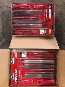 Lot of Husky Multi-Purpose File Set (10-Piece)    Customer Returns See Pictures