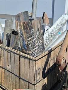lot 450 image: Lot of (1 Crate) Misc. Mufflers and Exhaust Pipes