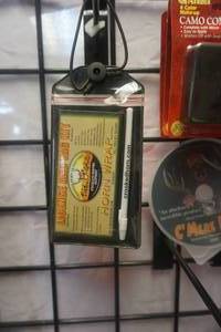 lot 112 image: 3 Allen 4 Color Camo Make Up Compact With Crooked Horn License and Tag Kit and CMere Deer DVD