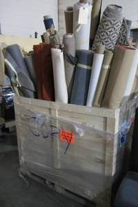 lot 31 image: Pallet Of Fabric & Leathers