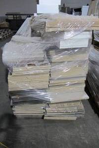 lot 40 image: Pallet Of Wood Shelves