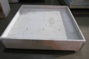 lot 62 image: Wooden Roller Unit With Large Wheels