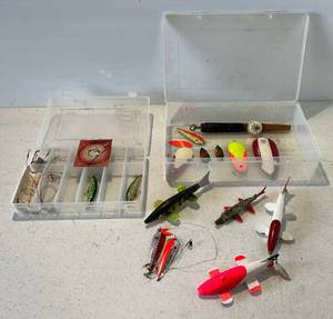 lot 43 image: Group Of Spearing Decoys And More