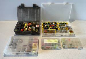 lot 56 image: Group Of Misc. Cases Filled With Misc. Tackle, Bobbers And More