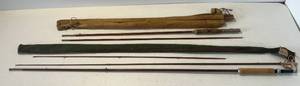 lot 58 image: Two Vintage Fly Rods 1 Bamboo Hexagon 1 Actionglas Model 2086
