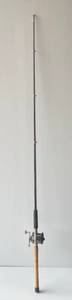 lot 69 image: Vintage Wood Handled Fishing Rod With Vintage Penn Peer # 209 Reel