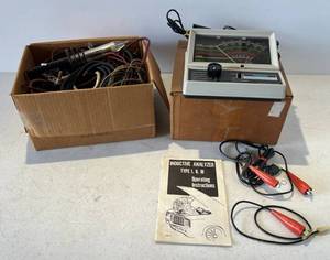 lot 105 image: Vintage Autotune Type II 4506 Inductive Engine Analyzer And Box Of Misc. Wire