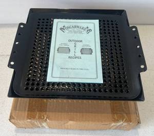 lot 111 image: Oscarware Outdoor Grill Gourmet Grill Topper & Gourmet Wok Topper ( NIB )