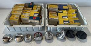lot 120 image: Large Group Of Misc. Vintage Gas Caps