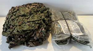 lot 134 image: Two Pcs. Of Reversible Camouflage Netting 10 x 20 1 ( NIB )