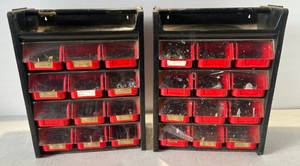 lot 146 image: Two Organizers Full Of Misc. Screws And More
