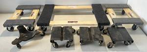 lot 150 image: Group Of Misc. Roller Dollies Including Snowmobile Dollies