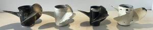 lot 160 image: Four Boat Propellers All Used With Gouges