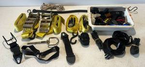lot 163 image: Group Of Misc. Straps And Ratchet Straps