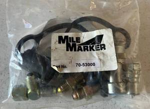 lot 172 image: Mile Marker Brand 70-53000 Rear Mount Quick Disconnect Kit Hydraulic (NIB)