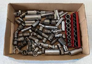 lot 202 image: Group Of Misc. Sockets & Elbows Including  Craftsman, Mac, Snap-On And More