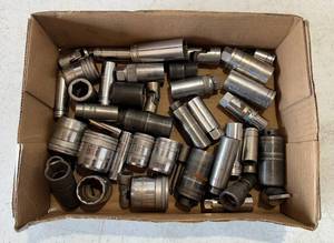 lot 203 image: Group Of Misc. Sockets & Elbows Including  Craftsman, Mac, Snap-On And More