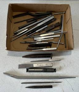 lot 210 image: Group Of Misc. Chisels & Punches And More