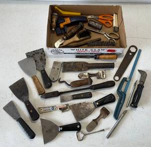 lot 213 image: Group Of Misc. Putty Knives, Scrapers And More