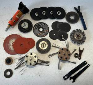 lot 223 image: Prematic Air Cut-Off Tool, Misc. Disks And More