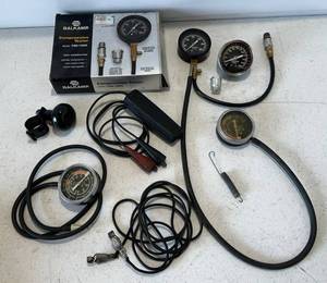 lot 227 image: Group Of Misc. Automotive Test Gauges  And More